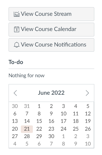 Screenshot of where to find the option View Course Notifications, so you can edit the notifications settings for a single course in Mitt UiB. 